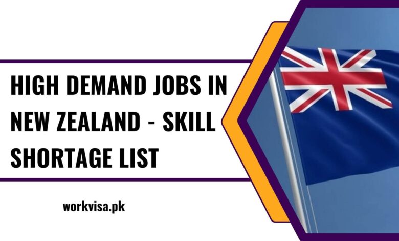 High Demand Jobs in New Zealand - Skill Shortage List