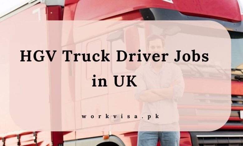 HGV Truck Driver Jobs in UK