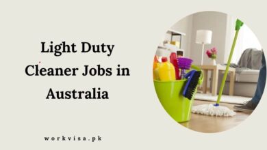 Light Duty Cleaner Jobs in Australia