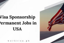 Visa Sponsorship Permanent Jobs in USA