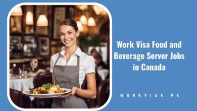 Work Visa Food and Beverage Server Jobs in Canada