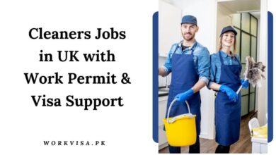 Cleaners Jobs in UK with Work Permit & Visa Support