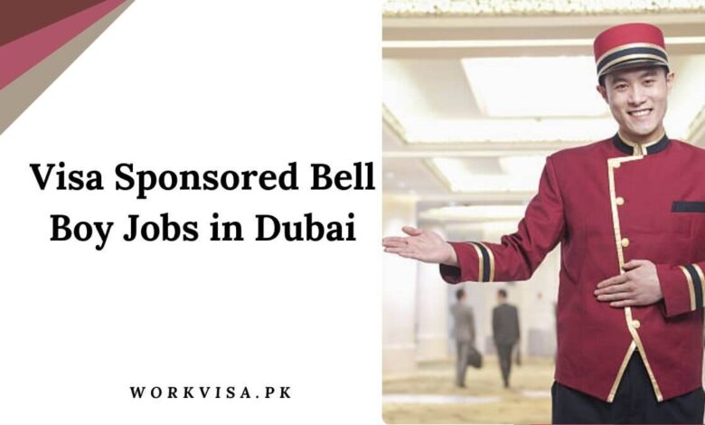 Visa Sponsored Bell Boy Jobs in Dubai