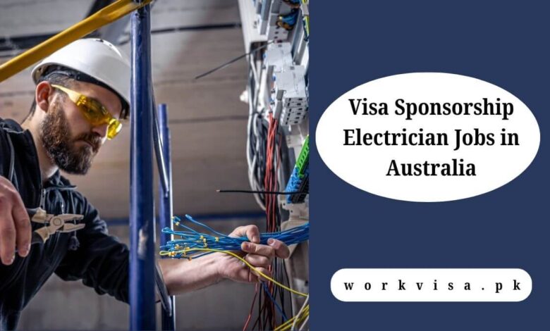 Visa Sponsorship Electrician Jobs in Australia