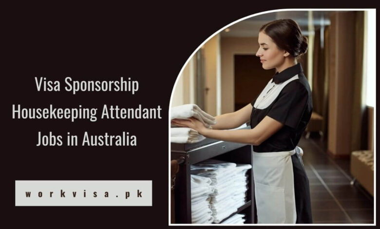 Visa Sponsorship Housekeeping Attendant Jobs in Australia