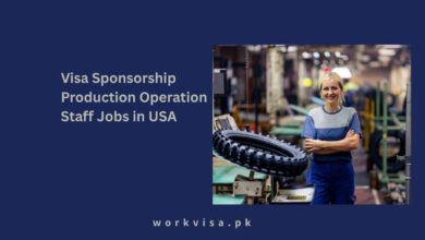 Visa Sponsorship Production Operation Staff Jobs in USA