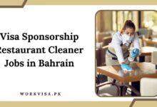 Visa Sponsorship Restaurant Cleaner Jobs in Bahrain