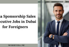 Visa Sponsorship Sales Executive Jobs in Dubai for Foreigners
