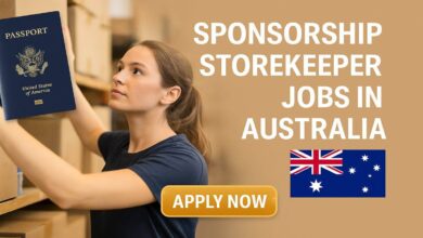 Sponsorship Storekeeper Jobs in Australia